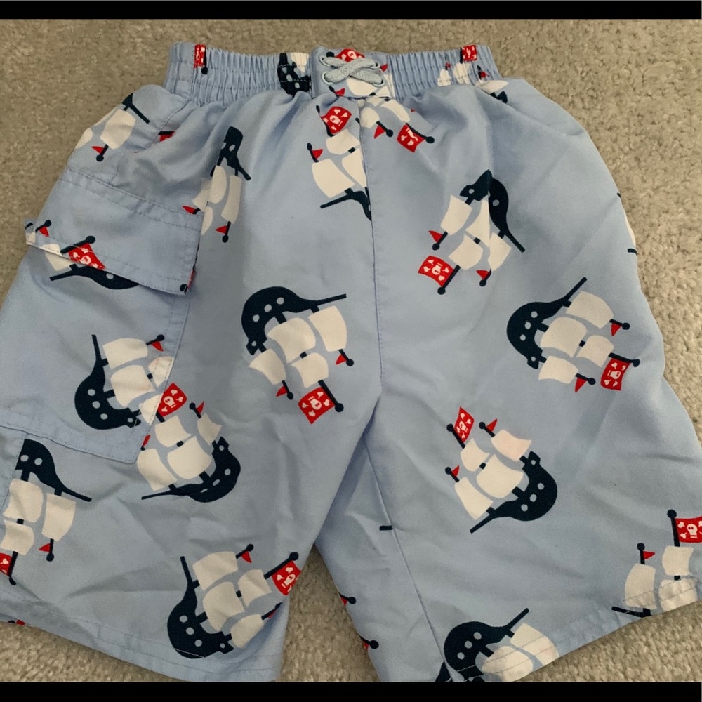 Boys swimsuit bottom with attached swim diaper!